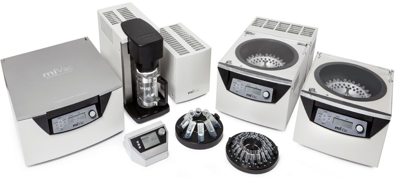 Modular range of centrifugal vacuum concentrators
